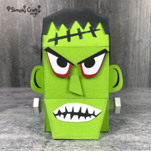 Frankenstein Head Box SVG File