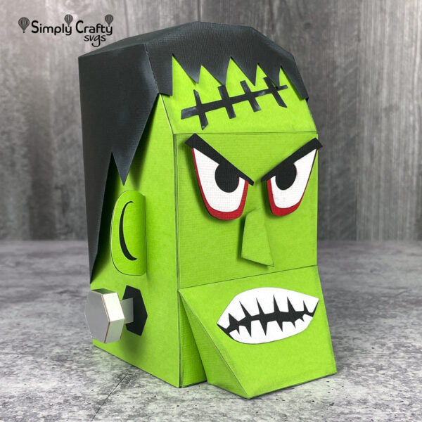 Frankenstein Head Box SVG File