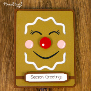 Happy Gingerbread Card SVG file