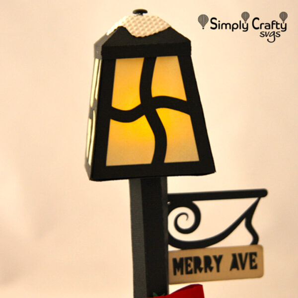 Holiday Lamp Post SVG File