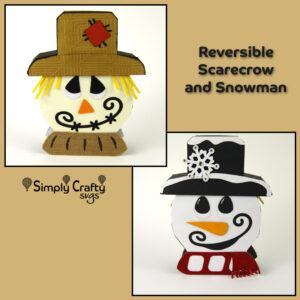 Reversible Scarecrow Snowman SVG File