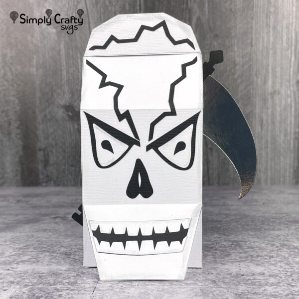 Skull Head Box SVG File