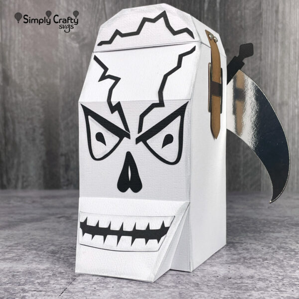 Skull Head Box SVG File