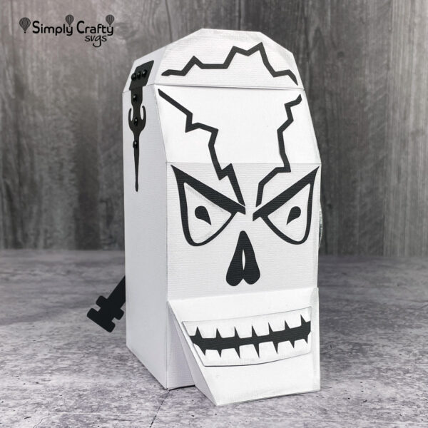 Skull Head Box SVG File