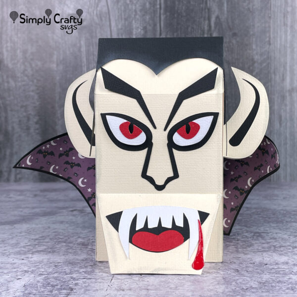 Vampire Head Box SVG File