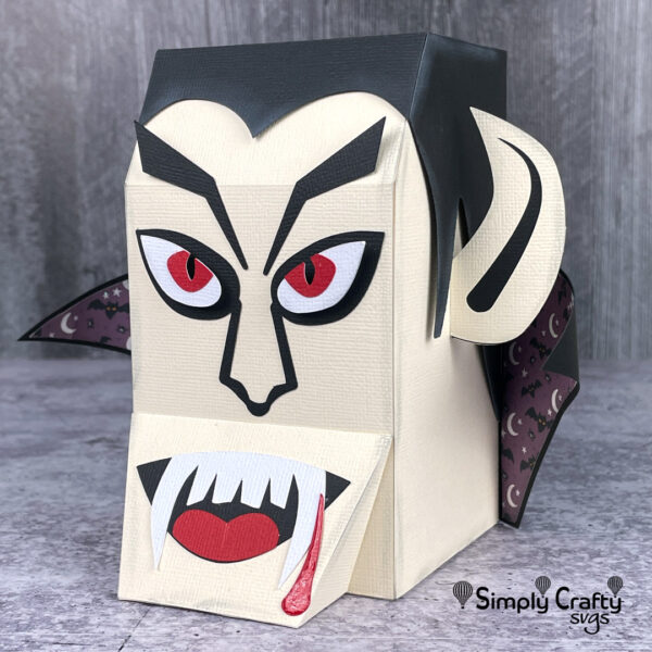 Vampire Head Box SVG File