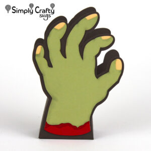 Zombie Hand Treat Box SVG File