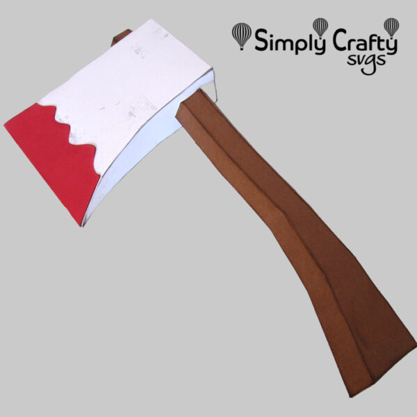 3D Bloody Hatchet SVG