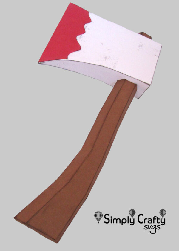 3D Bloody Hatchet SVG