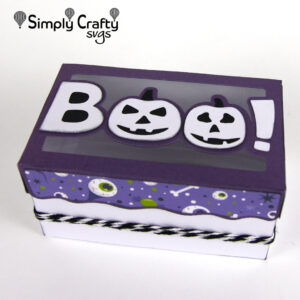 Boo Halloween Box SVG File