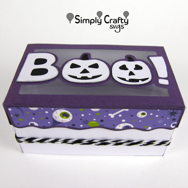 Boo Halloween Box SVG File