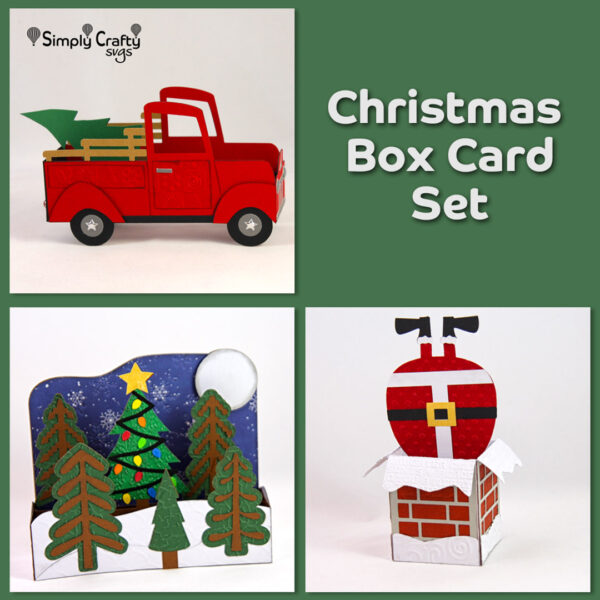 Christmas Box Card SVG Set