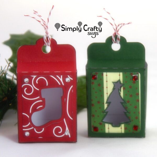 Christmas Tag Box SVG file