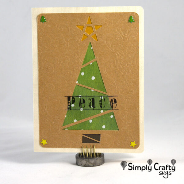 Christmas Tree Card Set SVG