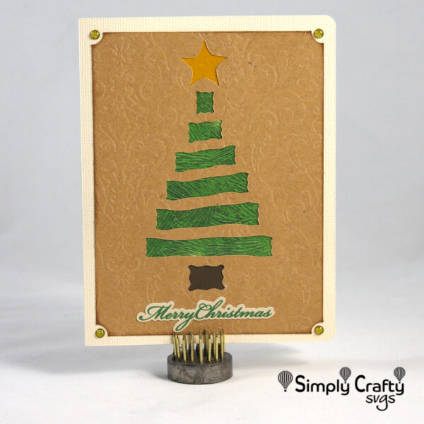 Christmas Tree Card Set SVG