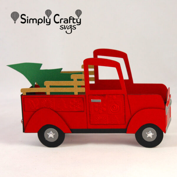 Christmas Tree Delivery Box Card SVG