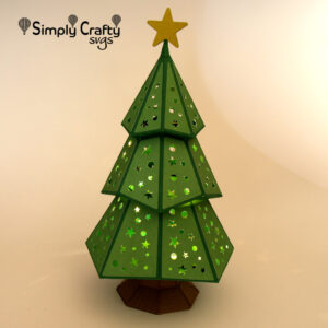 Christmas Tree Luminary SVG