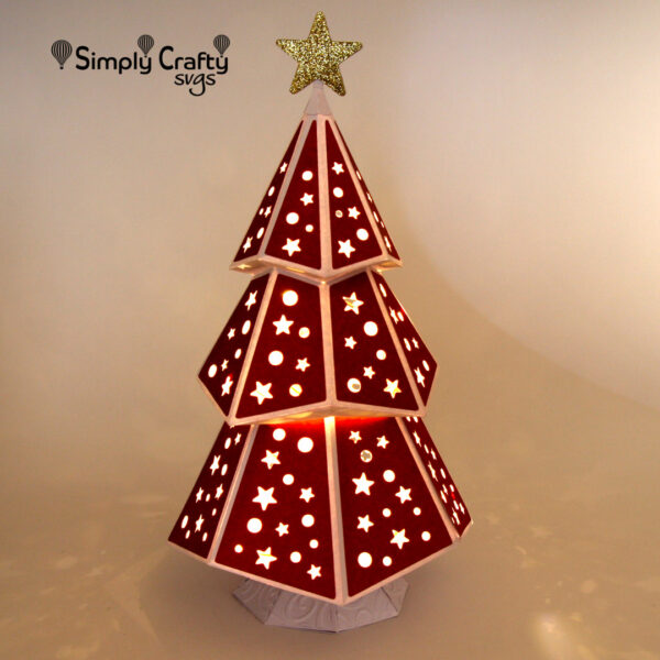 Christmas Tree Luminary SVG