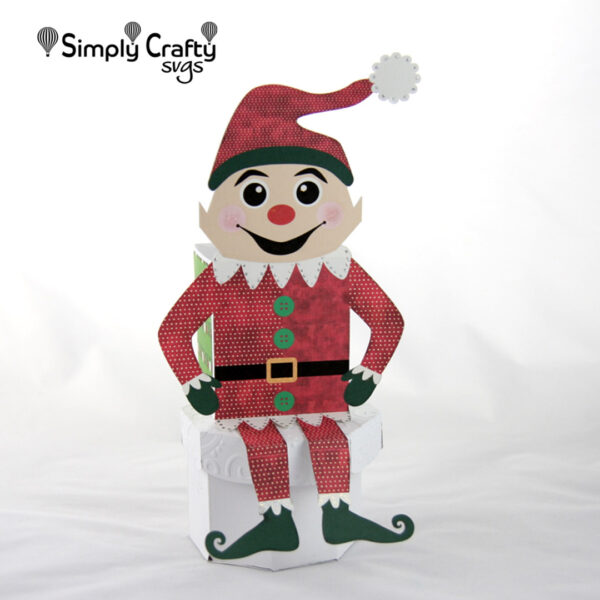 Elf Shelf Sitter Box SVG