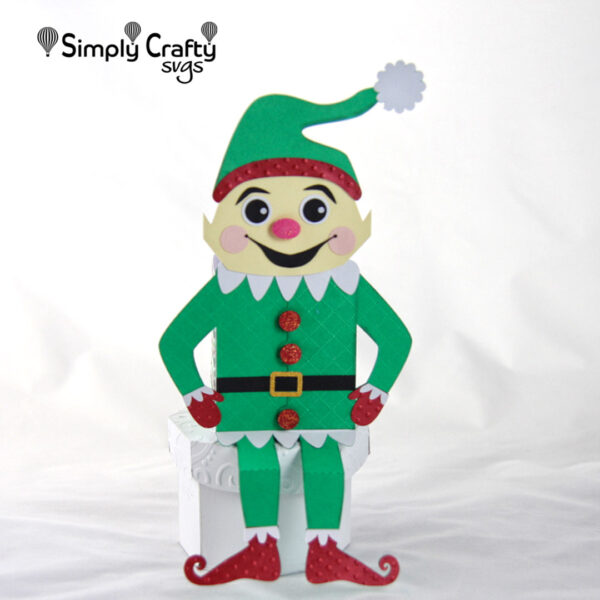 Elf Shelf Sitter Box SVG