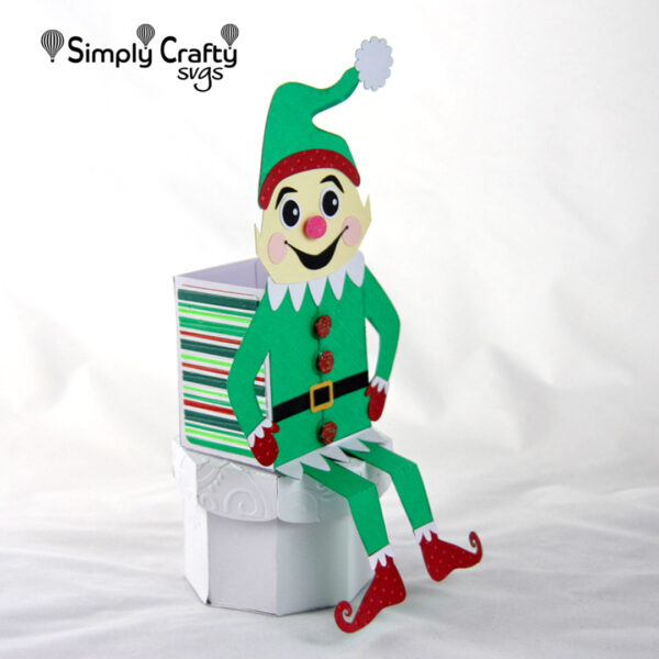 Elf Shelf Sitter Box SVG