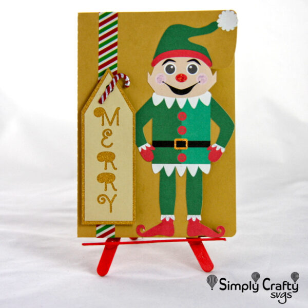 Elf Shelf Sitter Card SVG