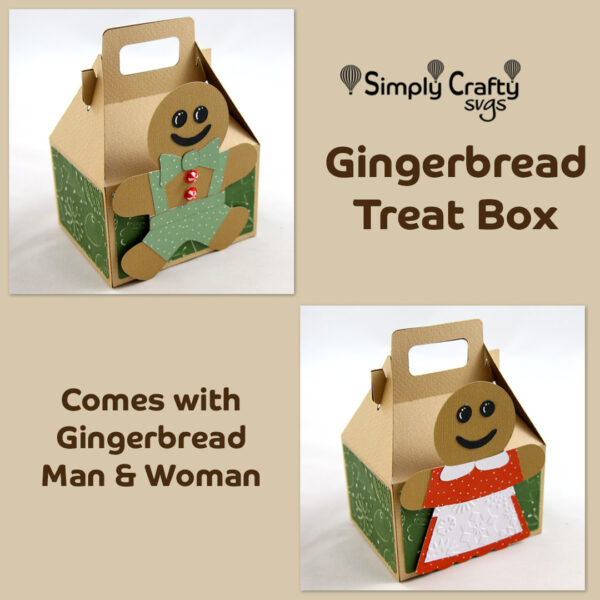 Gingerbread Treat Box SVG File