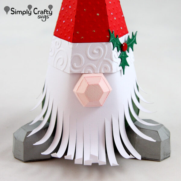 3D Christmas Gnome SVG