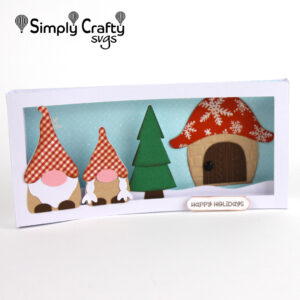 Gnome Family Slimline Card SVG