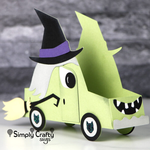 Halloween Witch Car SVG File