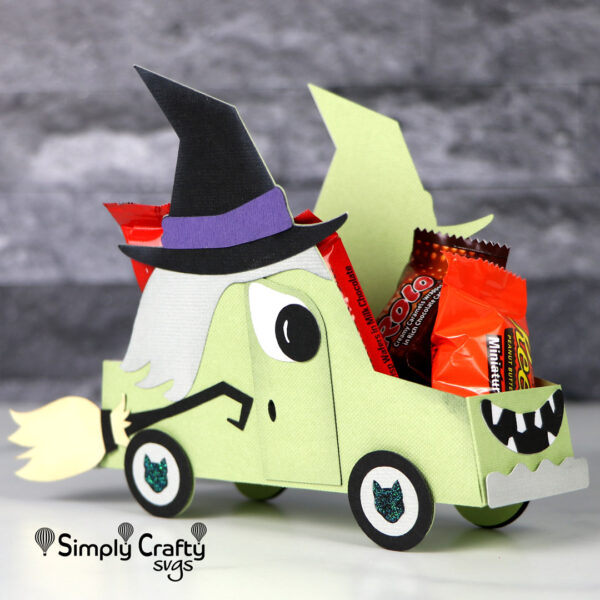 Halloween Witch Car SVG File