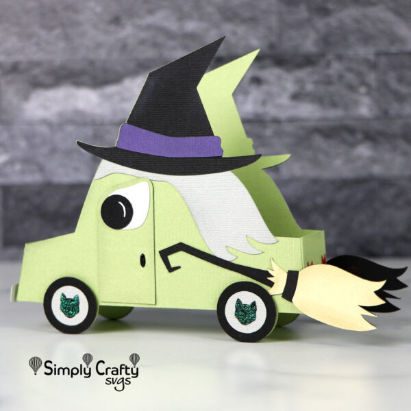 Halloween Witch Car SVG File