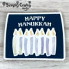 Hanukkah Candles Card SVG