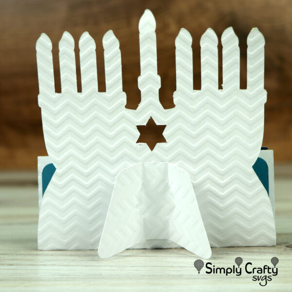 Hanukkah Menorah Card SVG