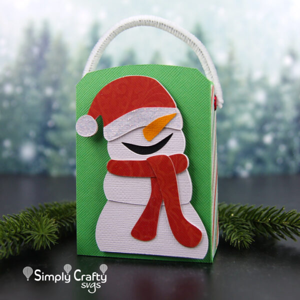 Happy Snowman Bag SVG