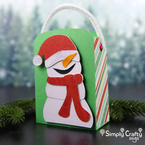 Happy Snowman Bag SVG