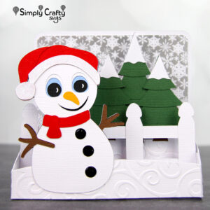 Jolly Snowman Card SVG