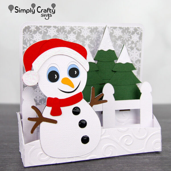 Jolly Snowman Card SVG
