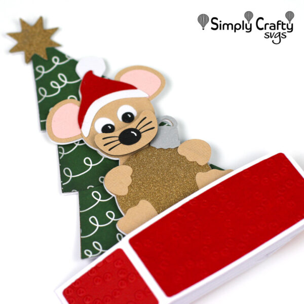 Mouse Ornament Card SVG