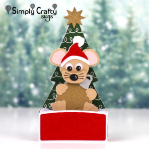 Mouse Ornament Card SVG