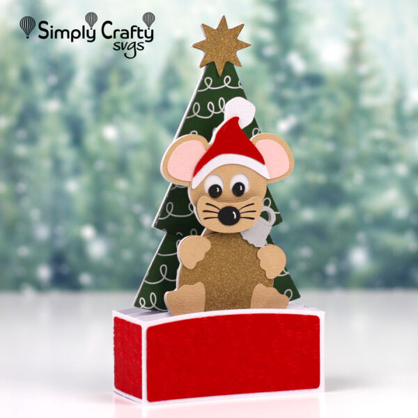 Mouse Ornament Card SVG