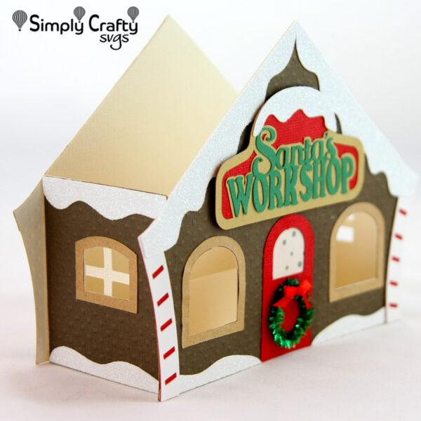 Santa's Workshop Box Card SVG