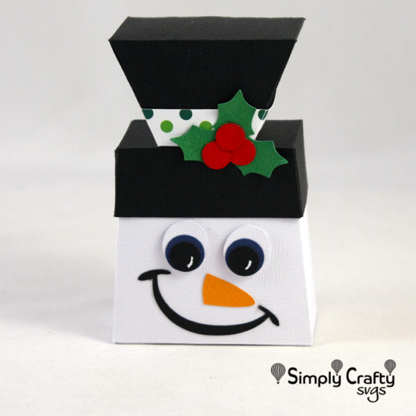 Snowman Favor Box SVG