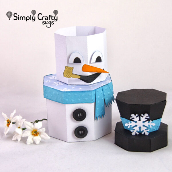 Snowman Stacking Box Set SVG