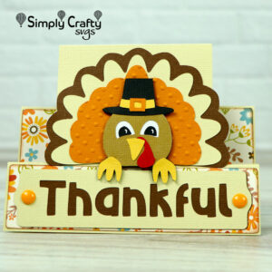 Thankful Turkey Card SVG