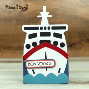 Cruise Ship Box Card SVG