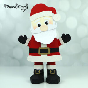 Jolly Santa Gift Box SVG