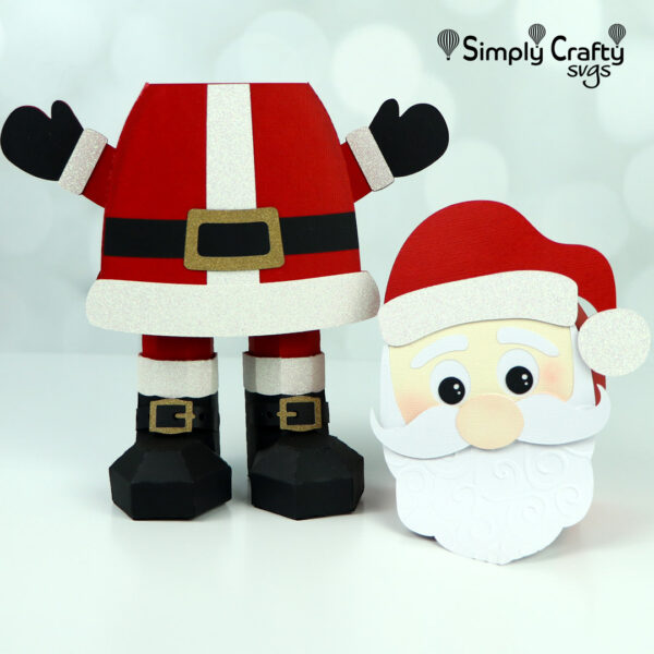 Jolly Santa Gift Box SVG