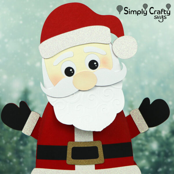 Jolly Santa Gift Box SVG