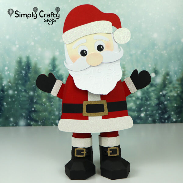 Jolly Santa Gift Box SVG